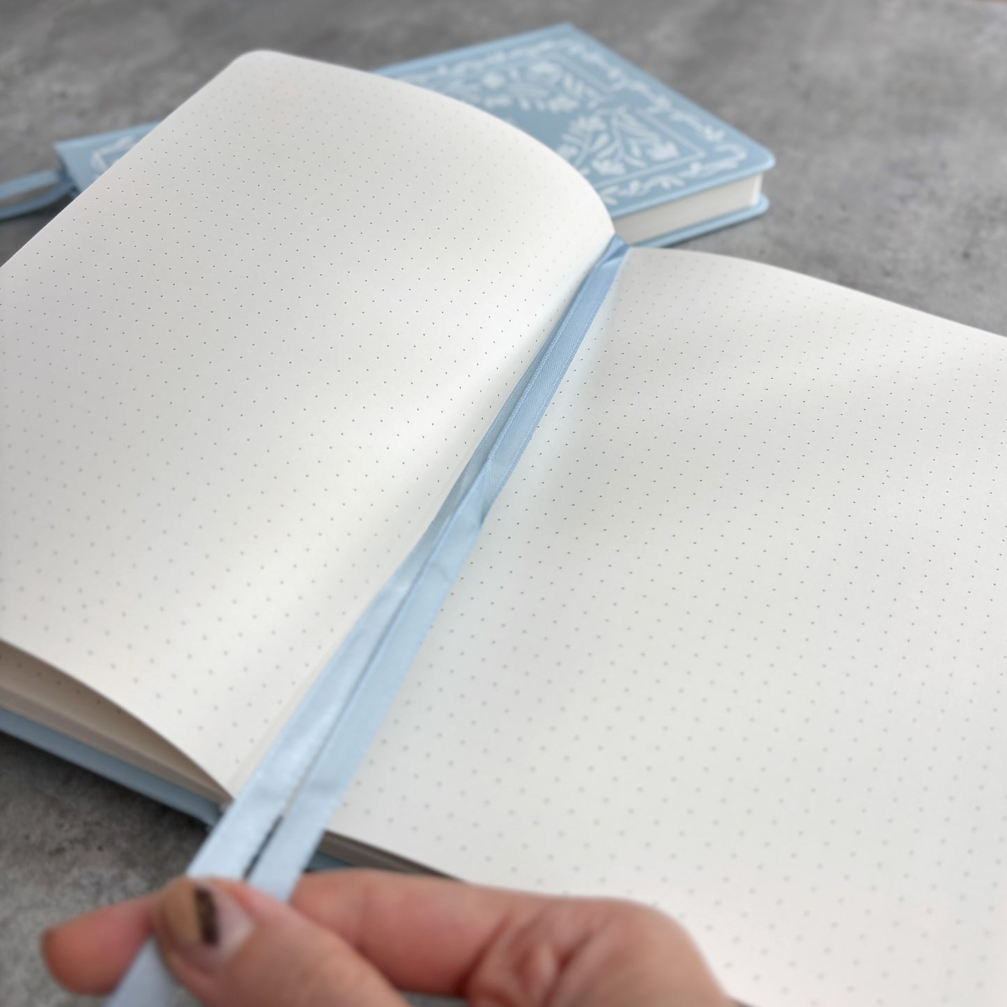 Garden Fables | Frosty Blue A5 Dot-Grid Journal