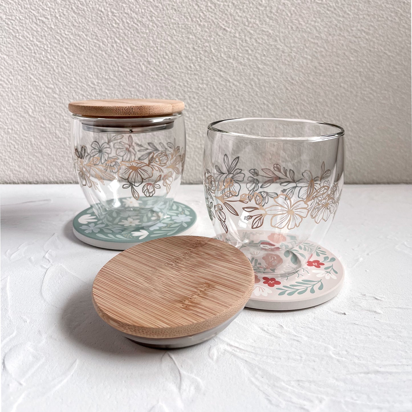 Bamboo Lid for Glass Mug Add-on