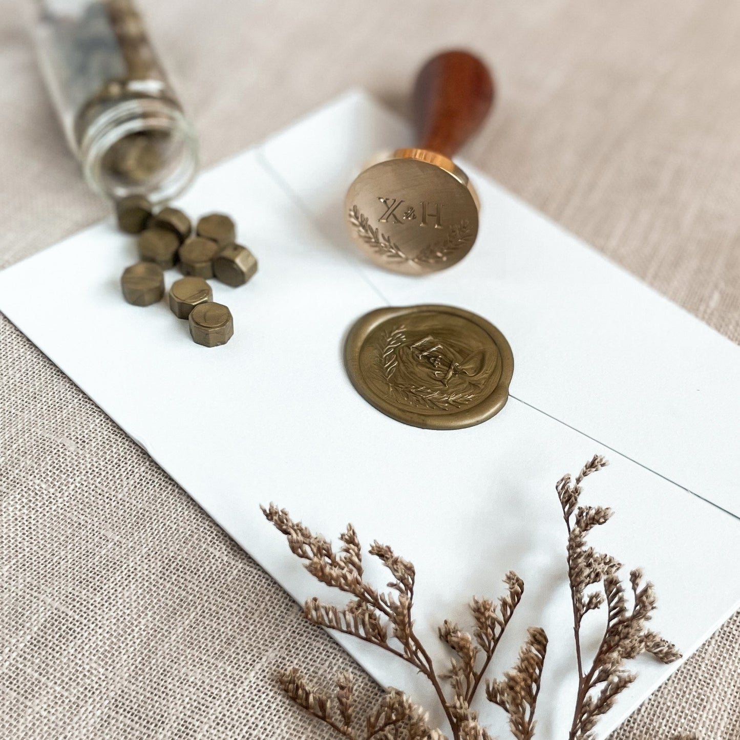 [PREORDER] Custom Couple Initials Wax Seal Set