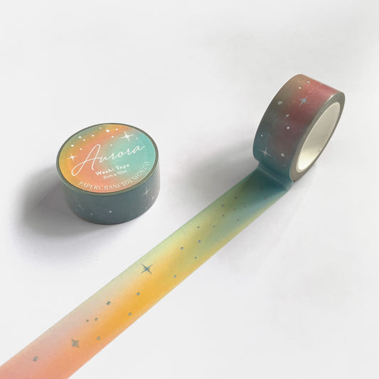 Aurora | Silver-foiled Washi Tape