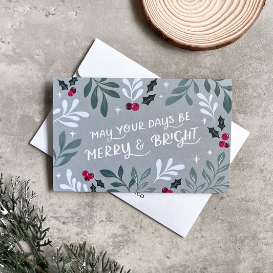 Merry & Bright | Christmas Greeting Card