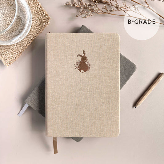 [B-Grade] Binky Bunny | Linen B6 Lined Notebook (UP. $16)