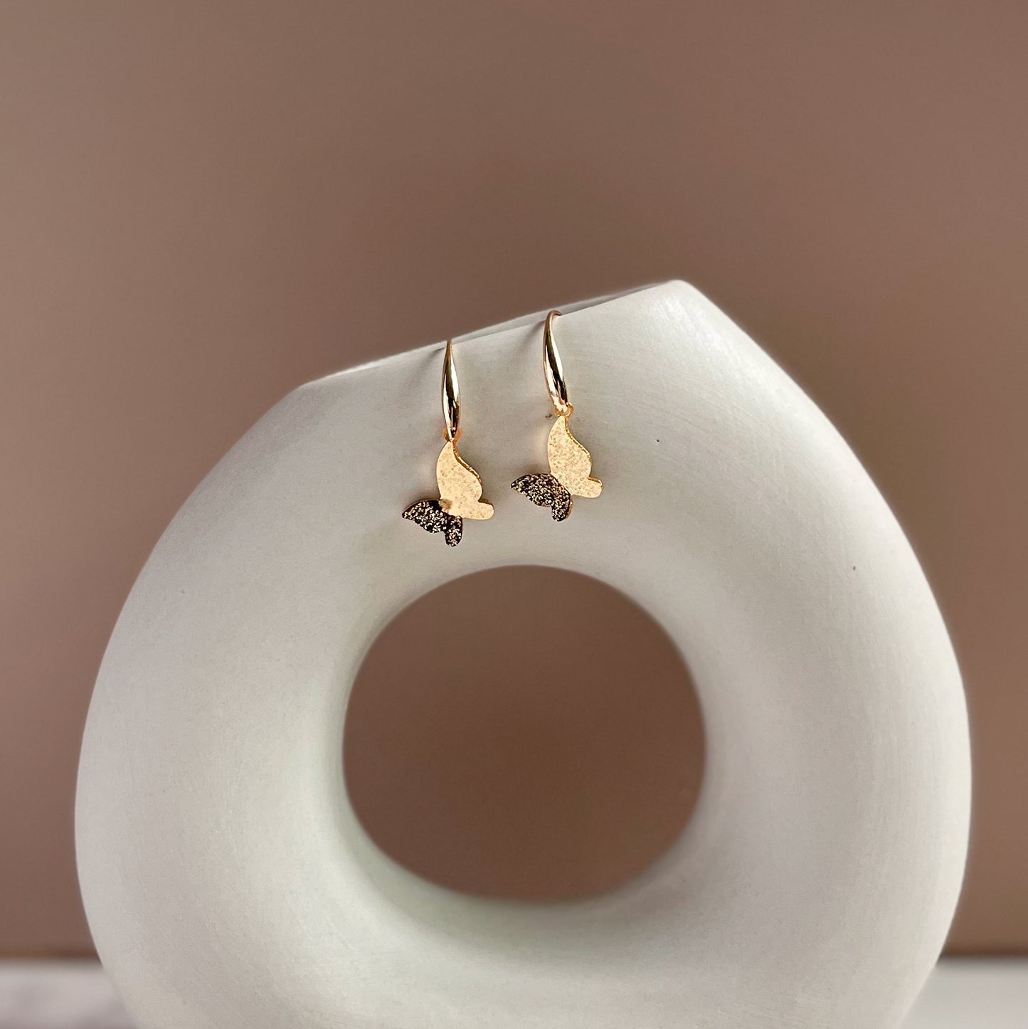 Mari Butterfly (16k gold-plated) Earrings