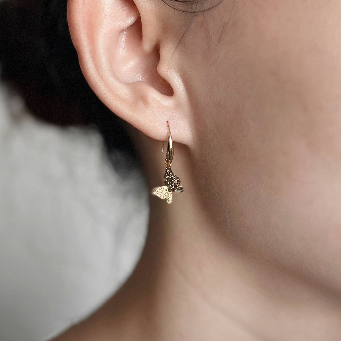 Mari Butterfly (16k gold-plated) Earrings