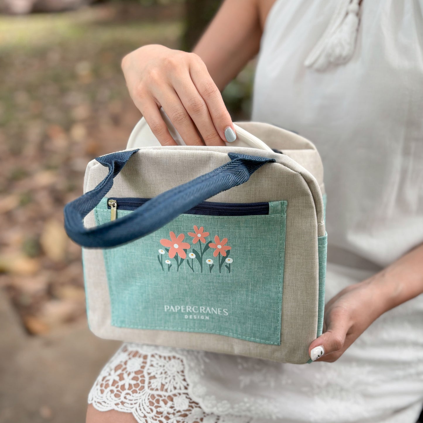 Mint Meadows Insulated Lunch Bag