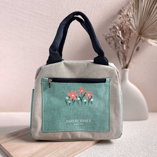 Mint Meadows Insulated Lunch Bag