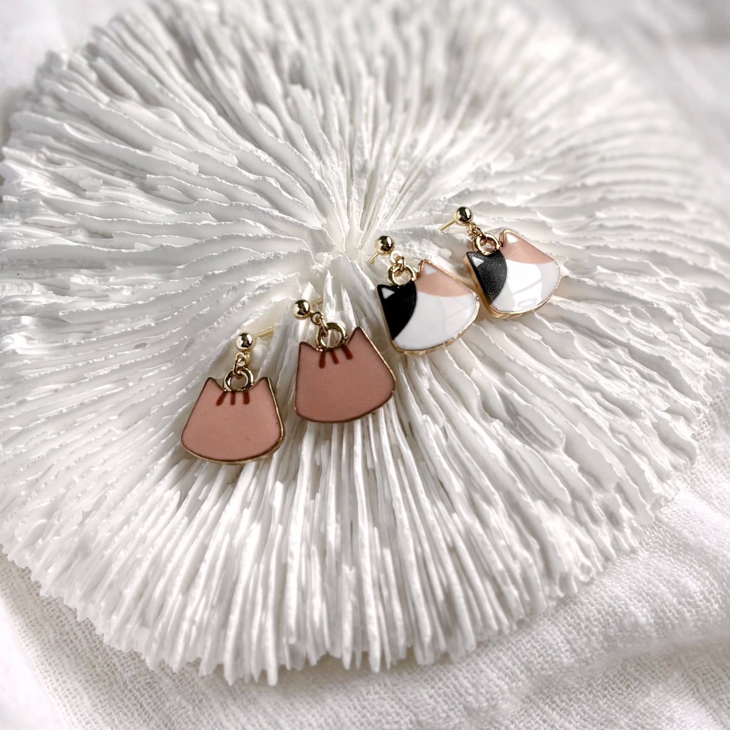 Neko Dangly Studs
