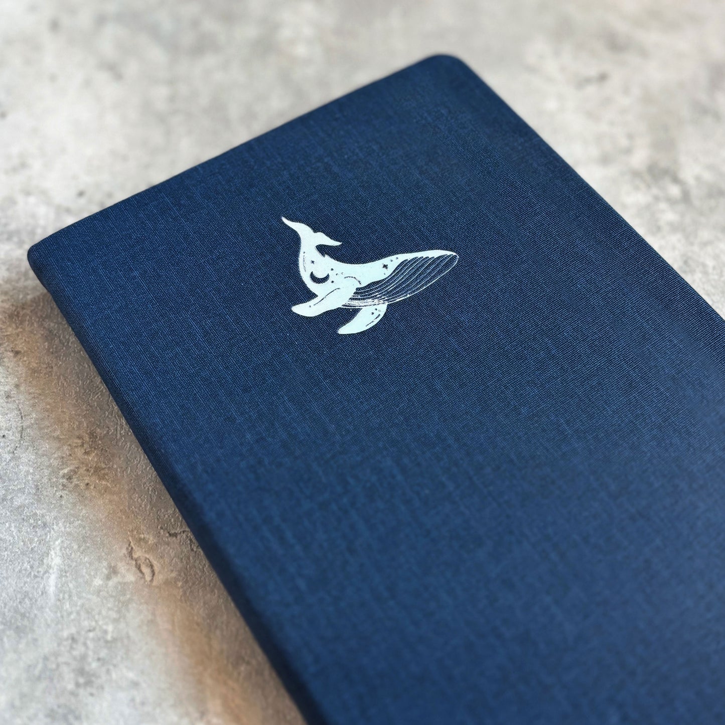 Humpback Whale | Linen B6 Dot-Grid Notebook