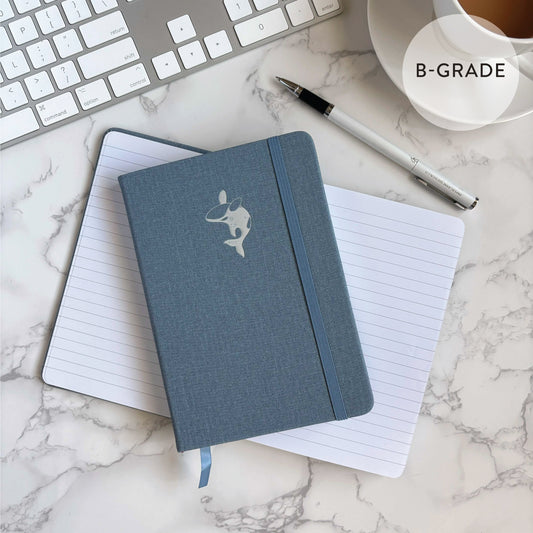 [B-Grade] Orca | Linen B6 Lined Notebook (UP. $16)