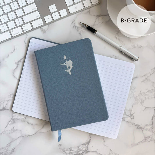 [B-Grade] Orca | Linen B6 Lined Notebook