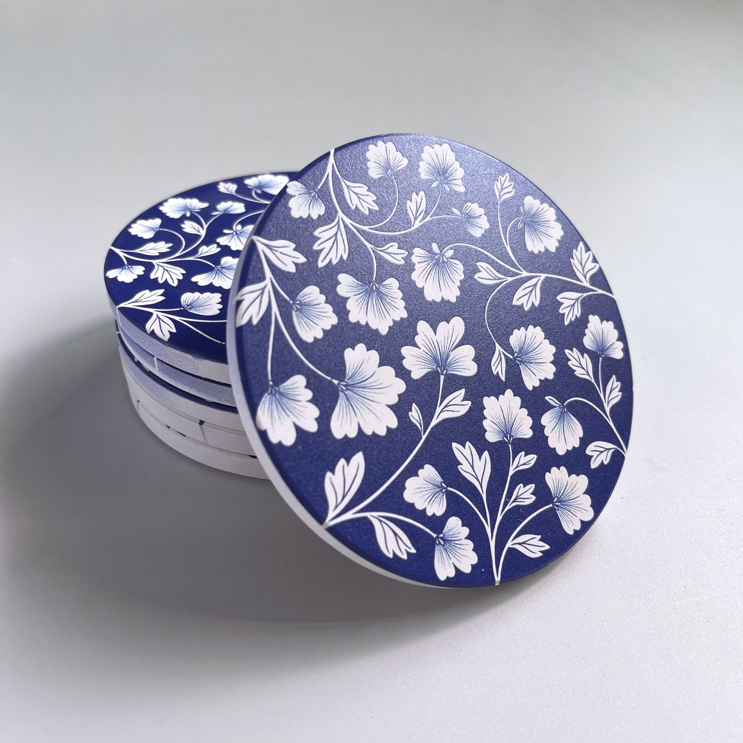 Oriental Bloom Diatomite Coasters