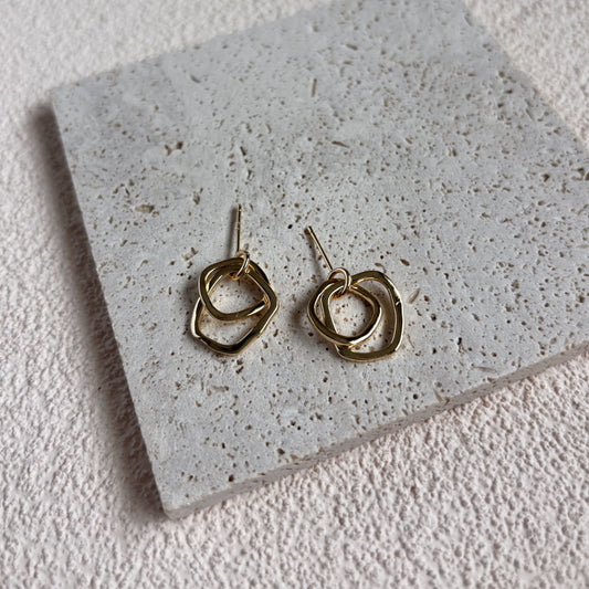 Owen (16k gold-plated) Dangly Studs