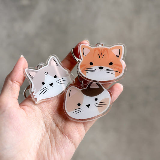 Cozy Kitty Acrylic Keychain