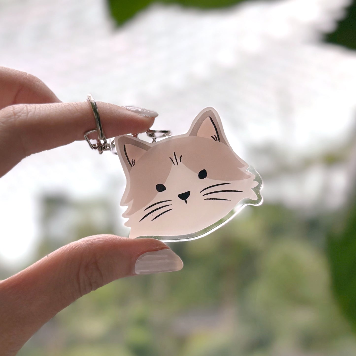 Cozy Kitty Acrylic Keychain