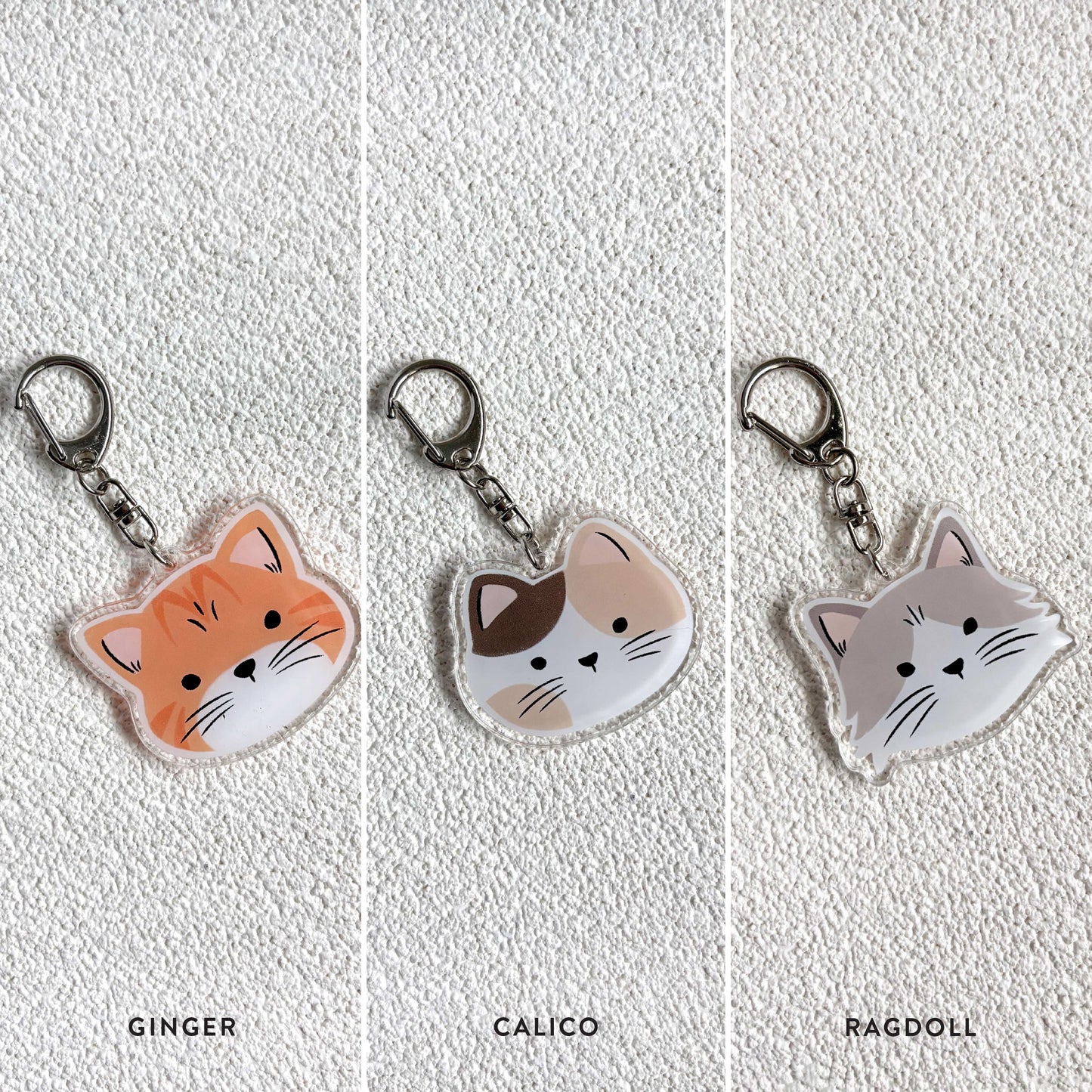 Cozy Kitty Acrylic Keychain