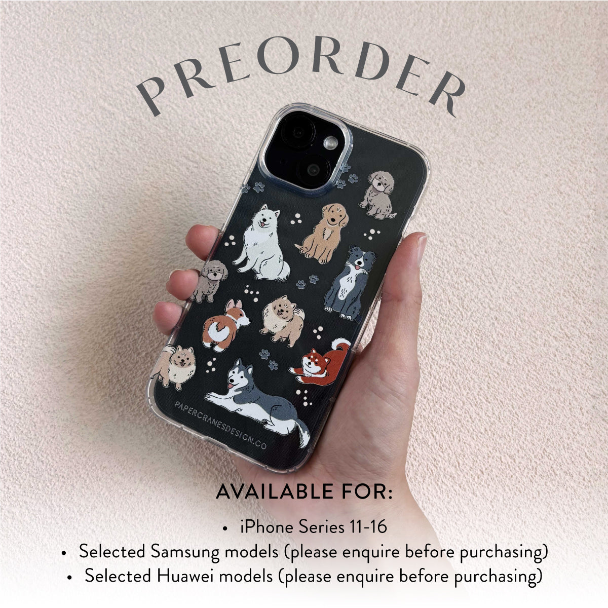 [BACKORDER] Puppy Love iPhone Case