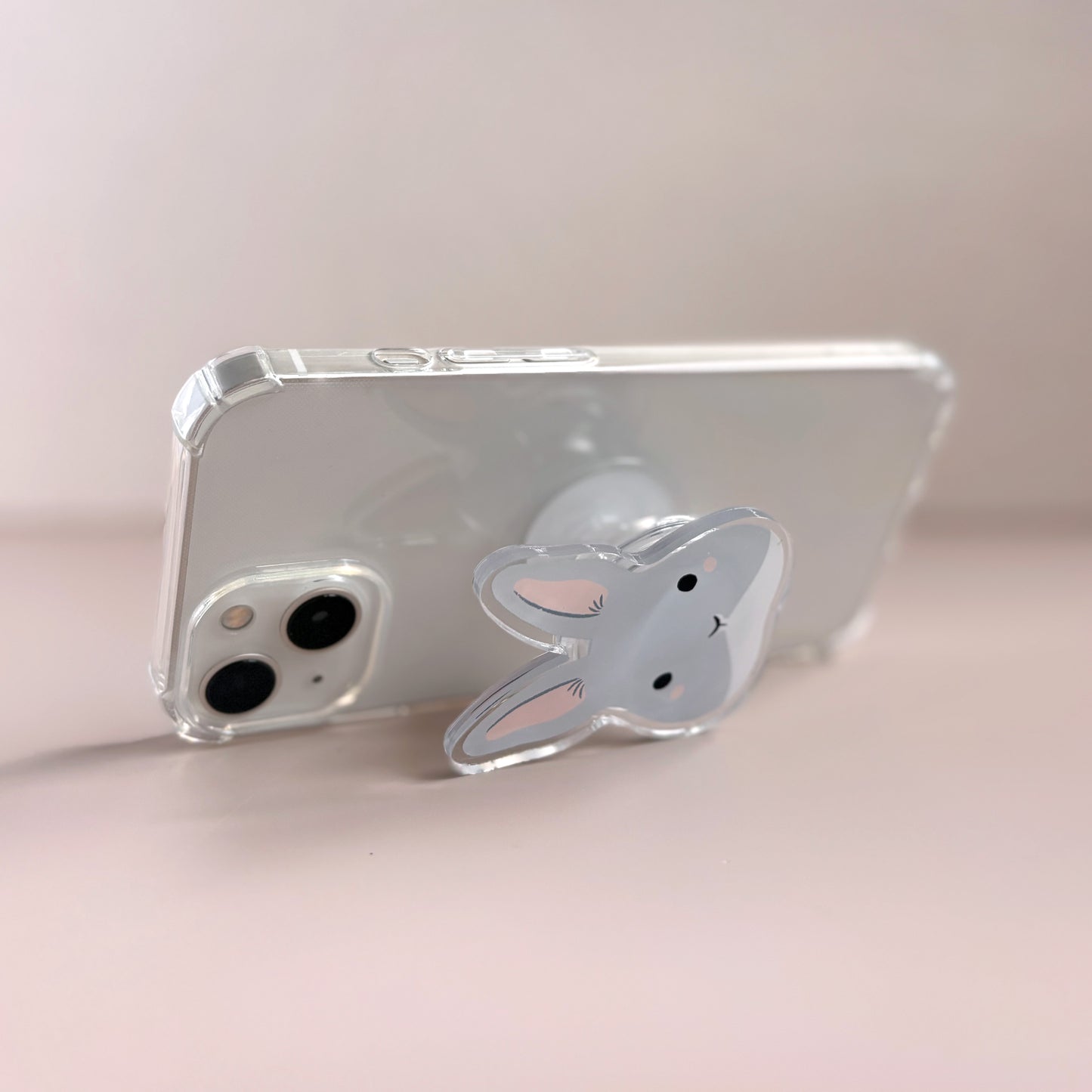 Fluffy Bunny Acrylic Phone Grip