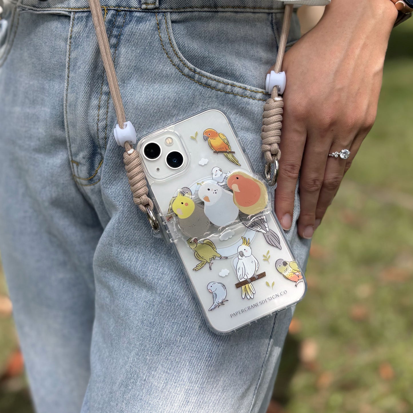 Birdie Bliss Snap Strap | Phone Lanyard Clip