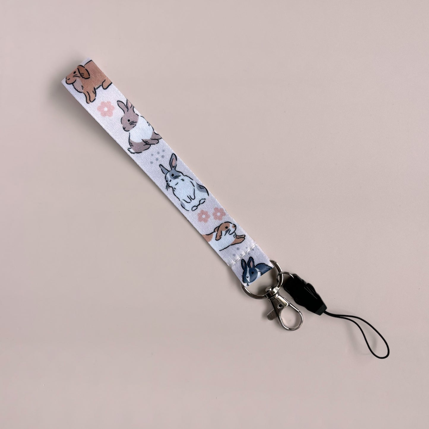 Fluffy Bunny Wrist Strap (15cm)