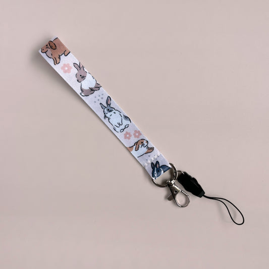 Fluffy Bunny Wrist Strap (15cm)