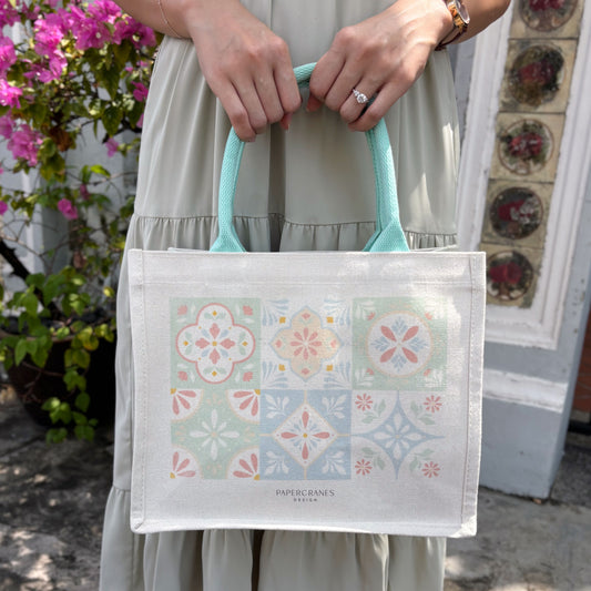 Peranakan Petals Everyday Carryall Tote