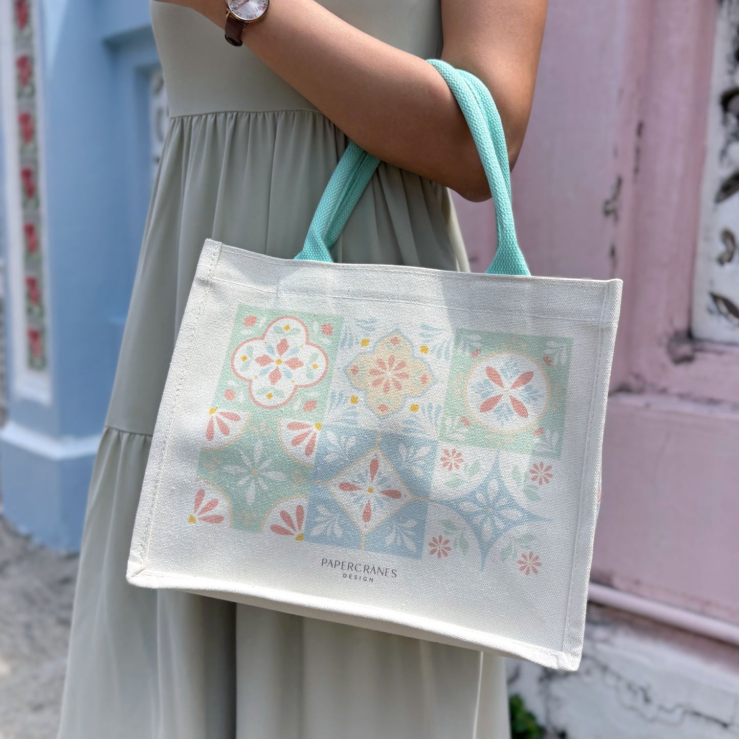 Peranakan Petals Everyday Carryall Tote
