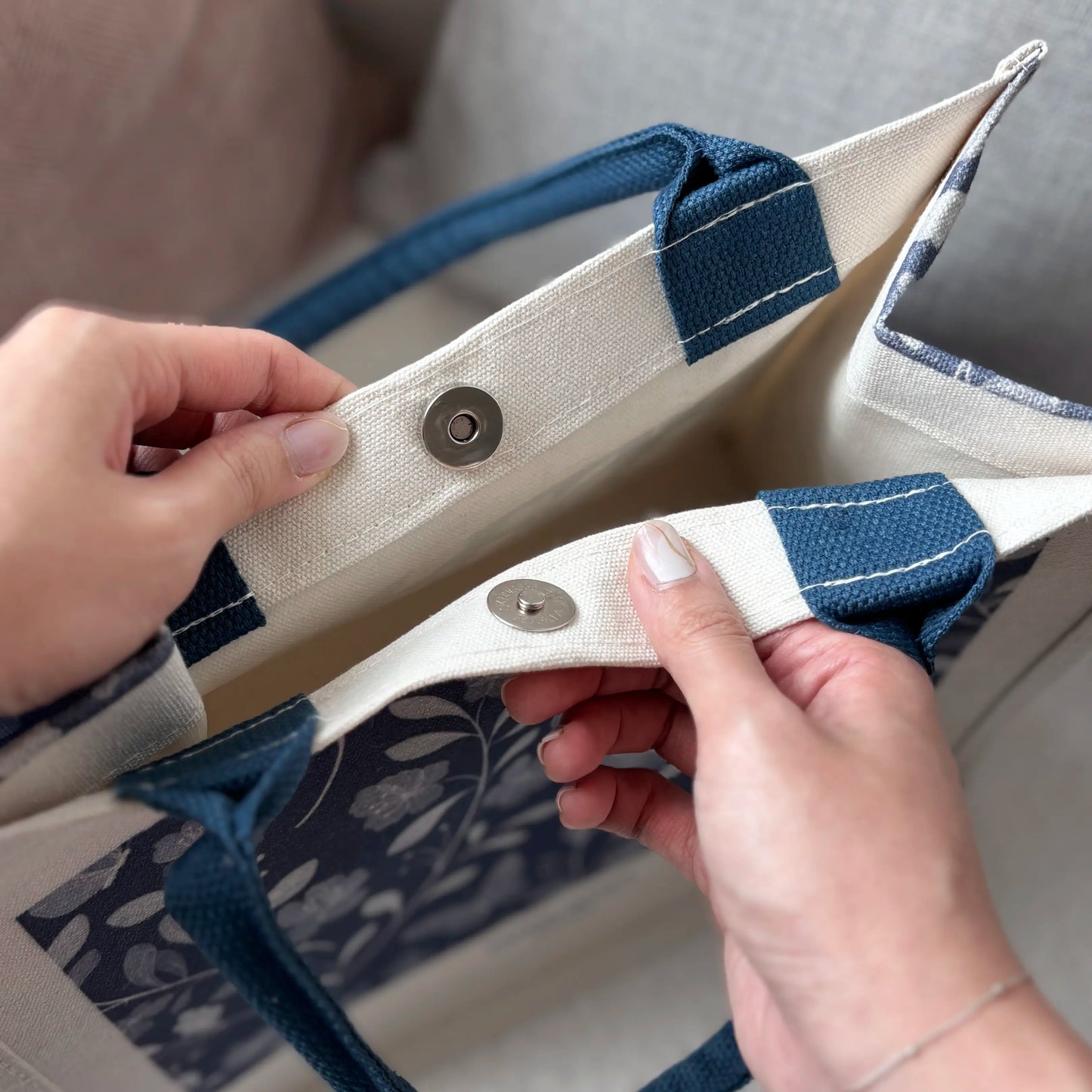 Porcelain Blue Everyday Carryall Tote