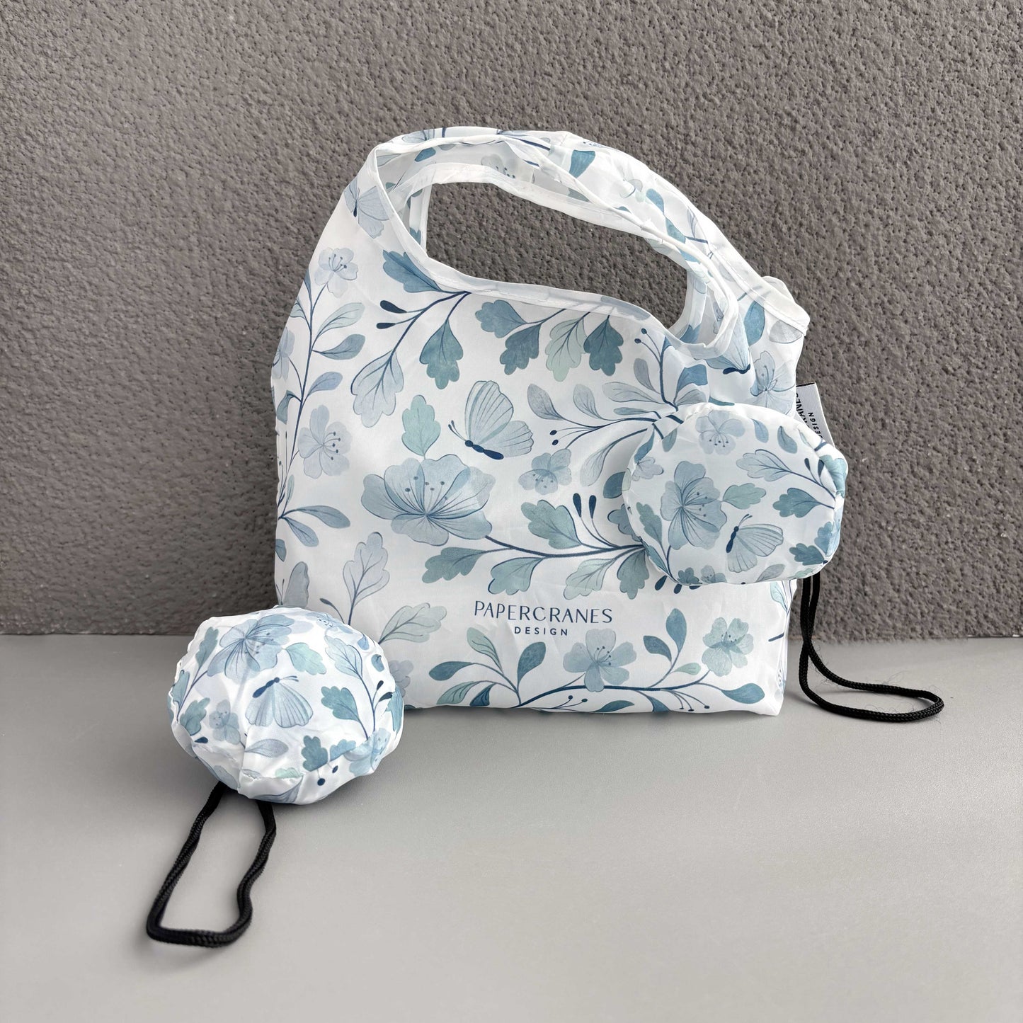 Porcelain Blue Mini Reusable Shopping Bag