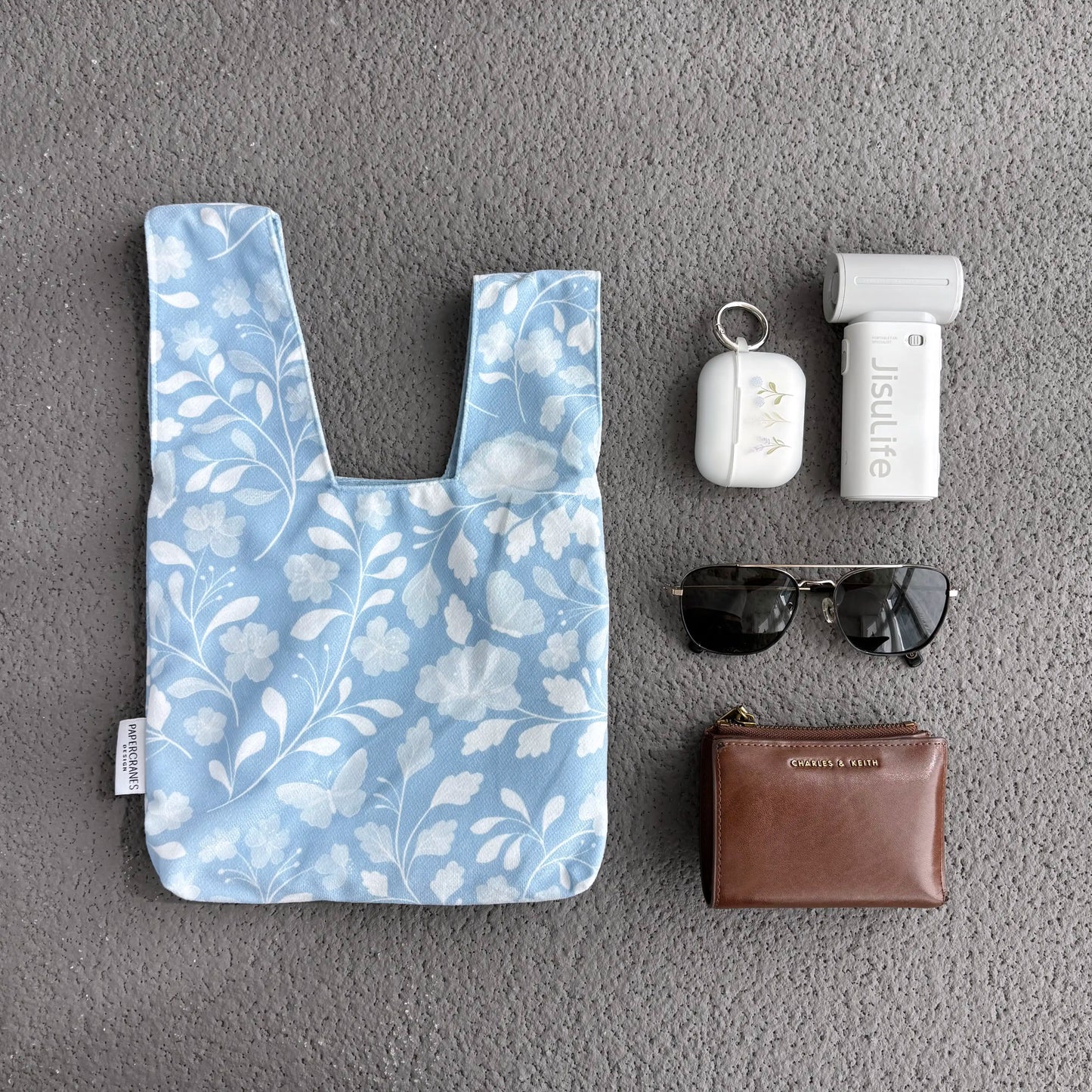 Porcelain Blue Onigiri Wristlet
