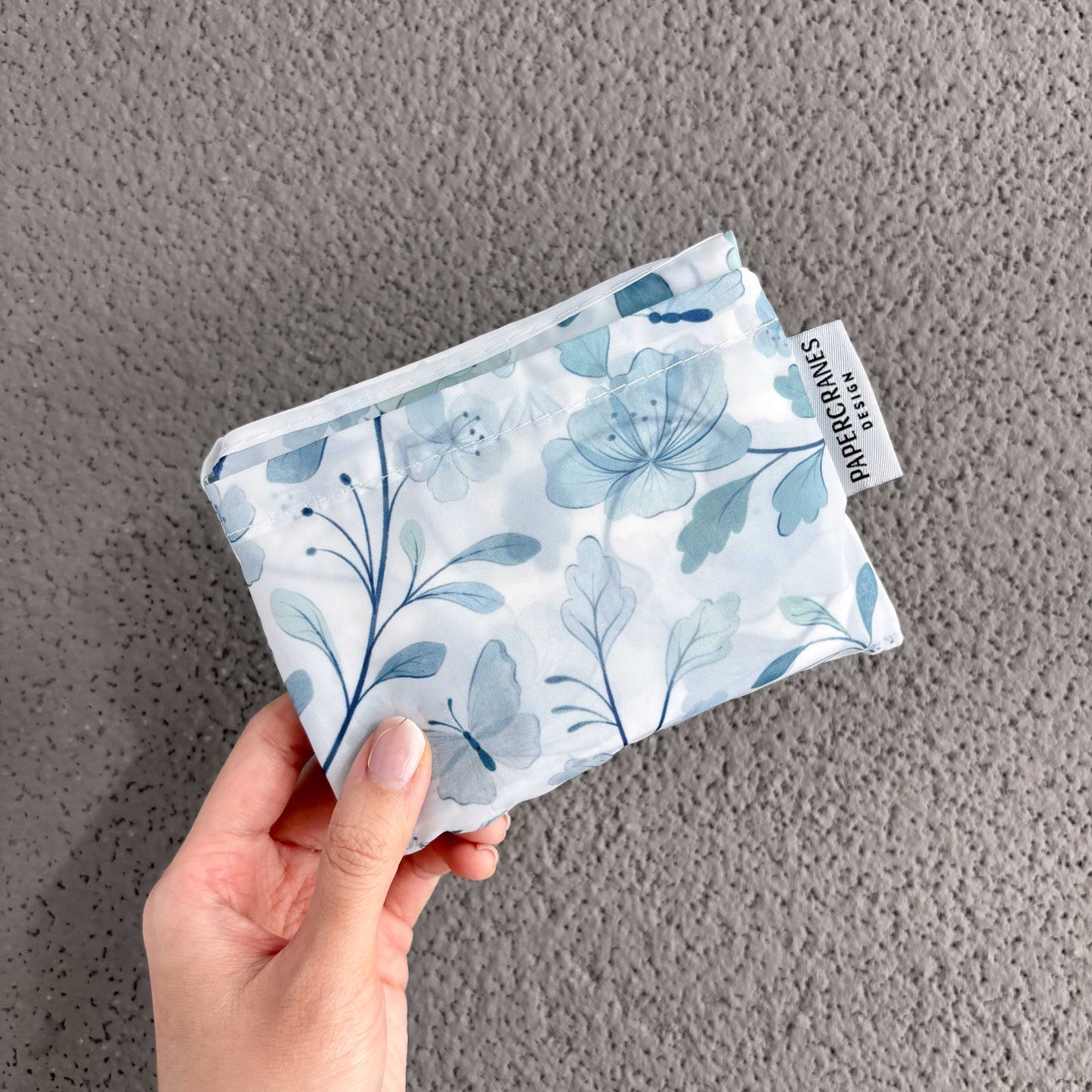 Porcelain Blue Reusable Shopping Bag