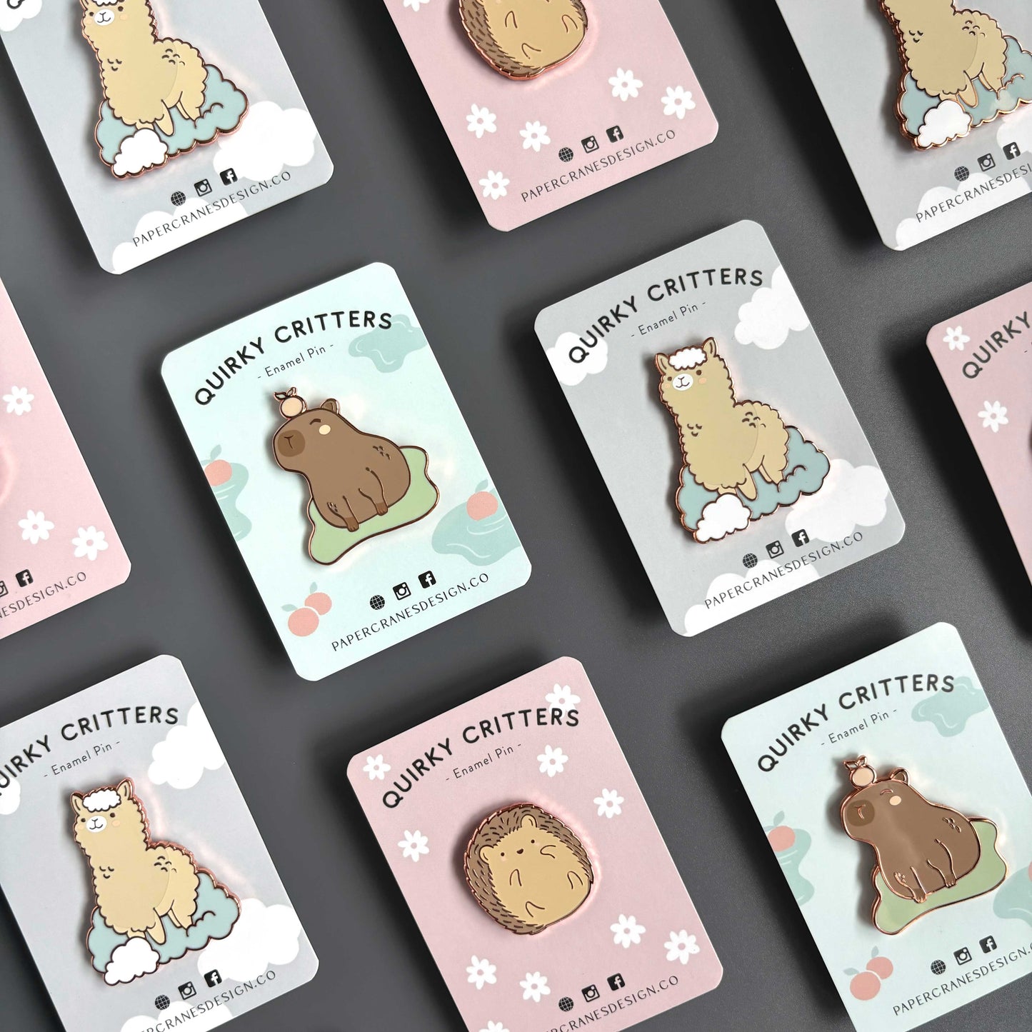 Quirky Critters Enamel Pin | Hedgehog