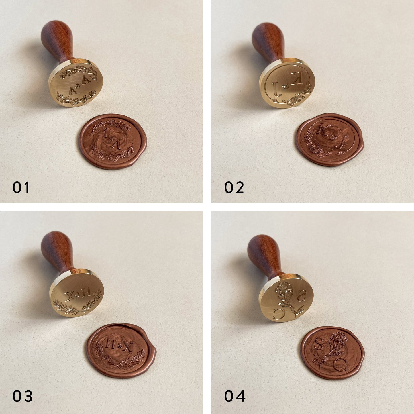 [PREORDER] Custom Couple Initials Wax Seal Set
