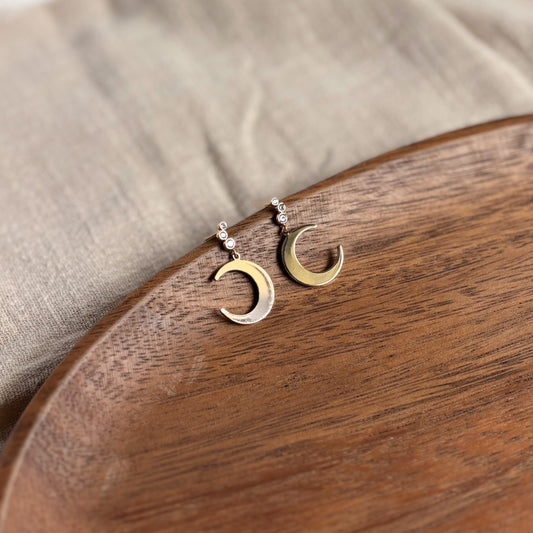 Selene (16k gold-plated) Dangly Studs
