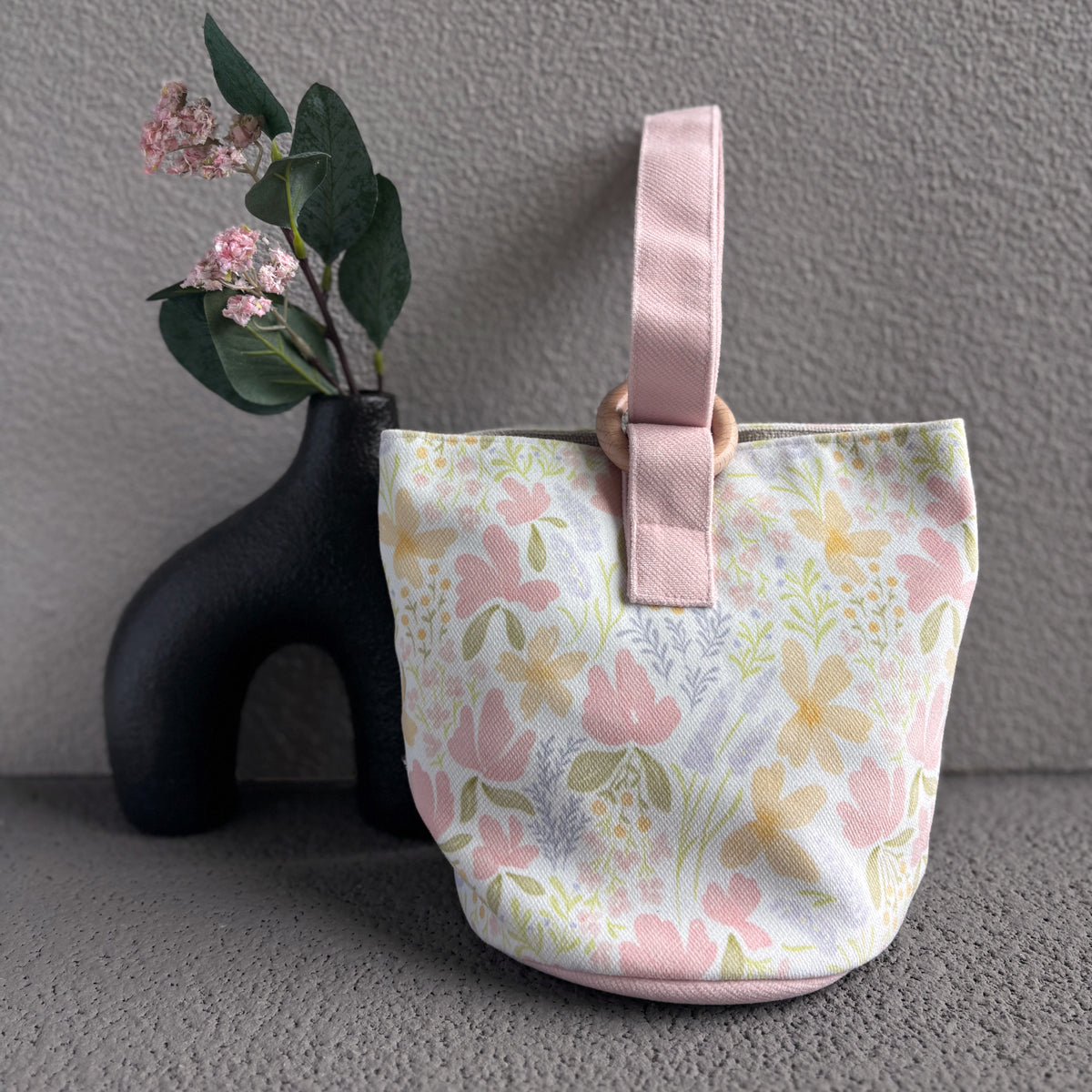 Spring Symphony Bucket Wristlet