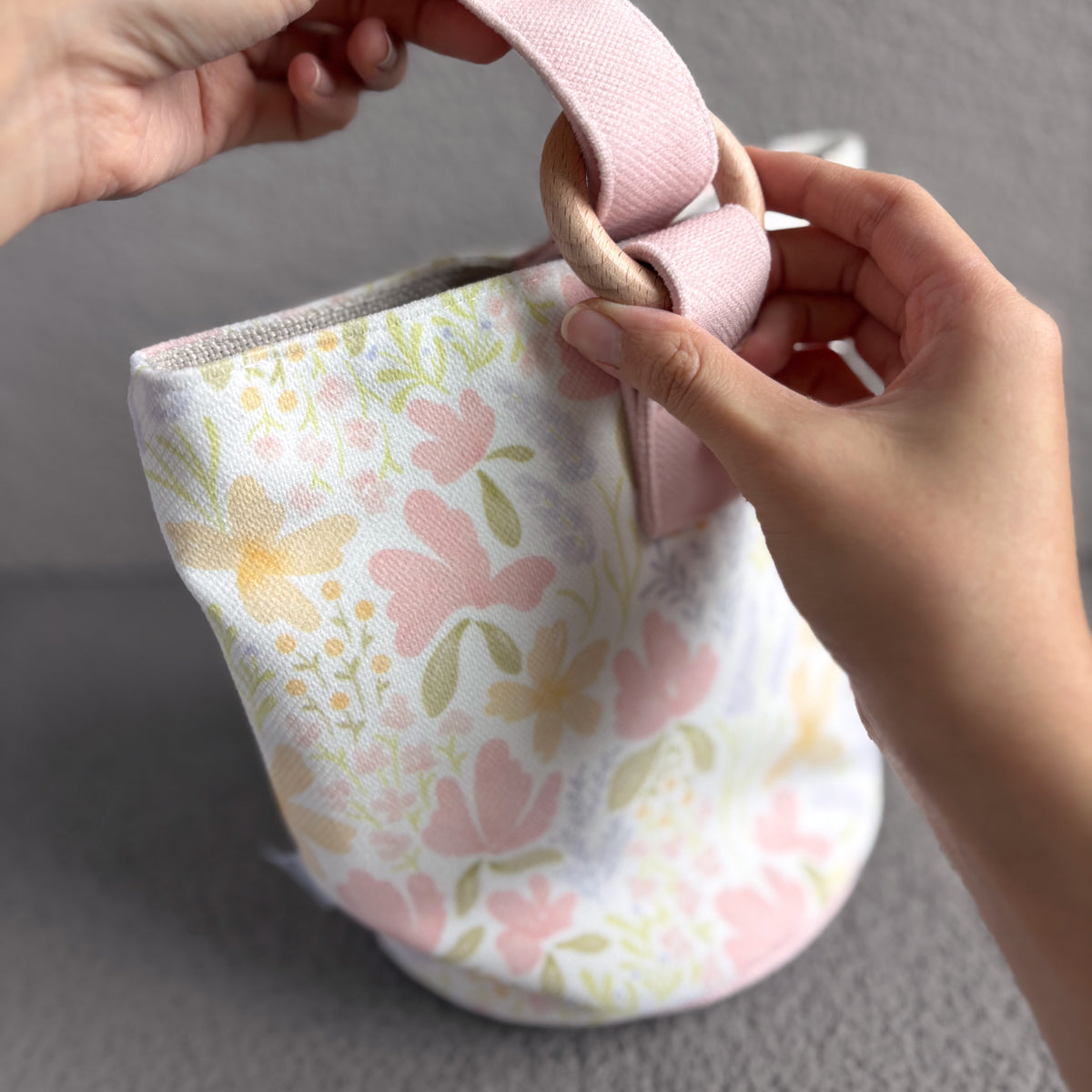 Spring Symphony Bucket Wristlet