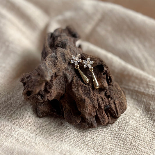 Trixie (16k gold-plated) Drop Earrings