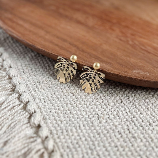 Maeve (16k gold-plated) Dangly Studs