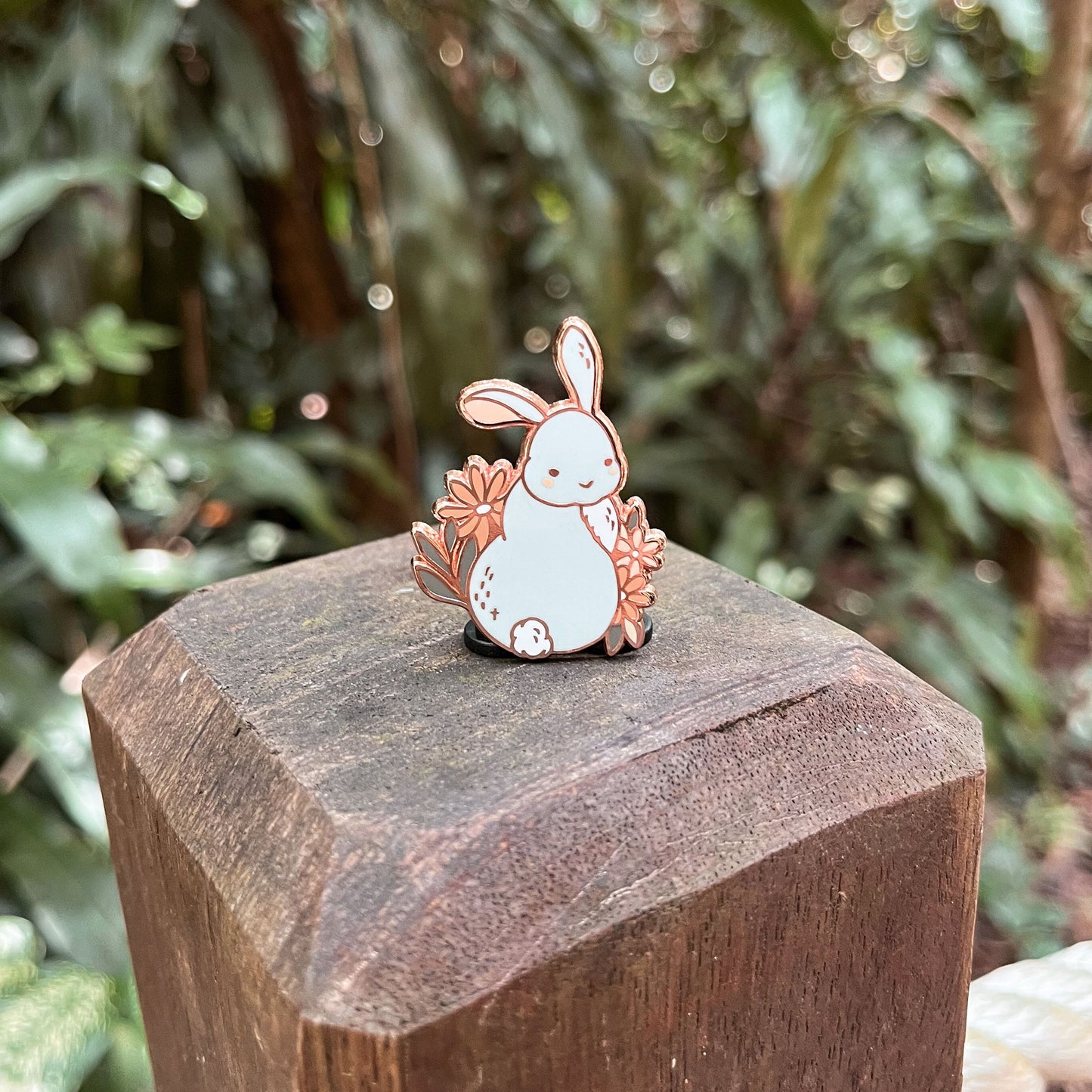 Forest Friends Enamel Pin | Binky Bunny