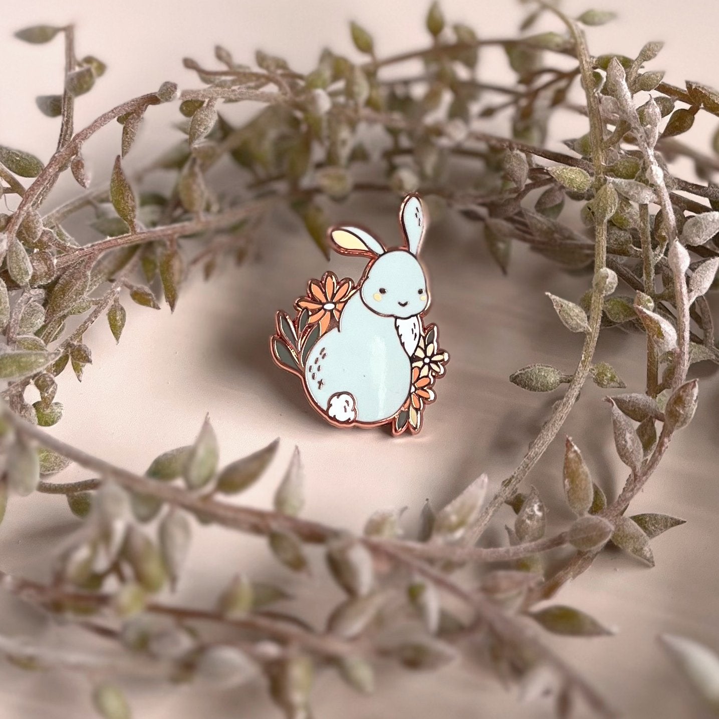 Forest Friends Enamel Pin | Binky Bunny