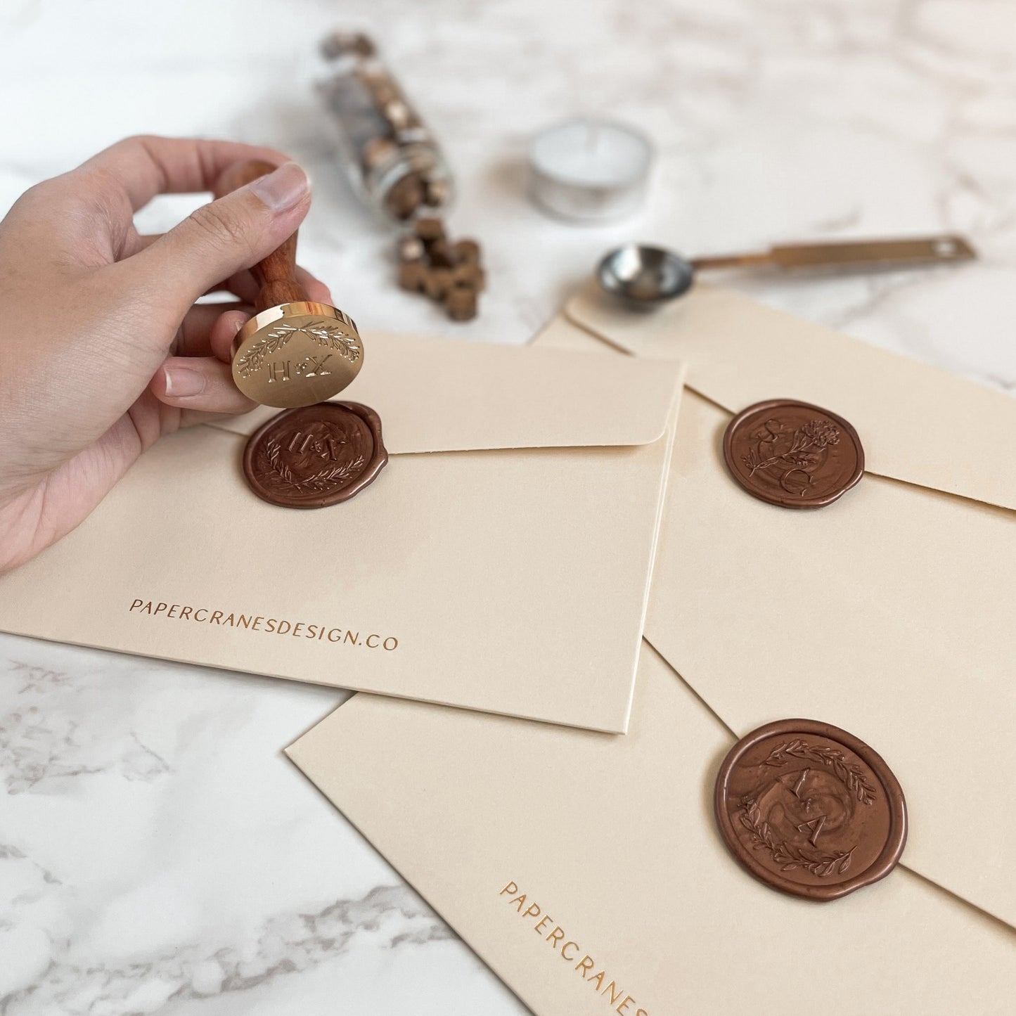 [PREORDER] Custom Couple Initials Wax Seal Set