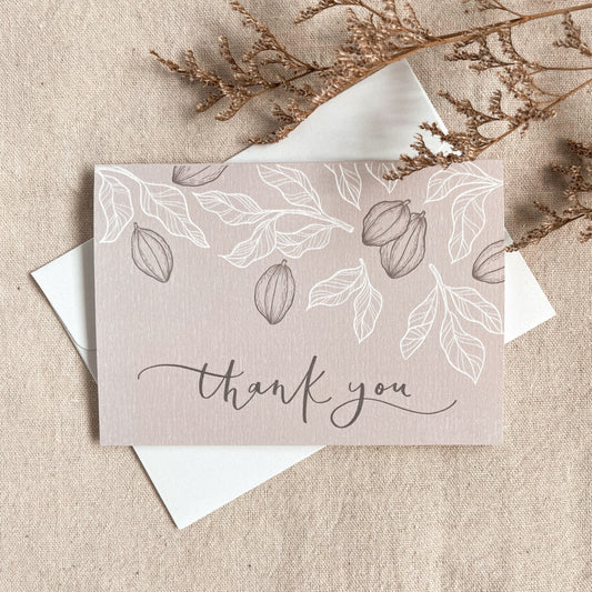 Thank You | Greeting Card (x Fossa Chocolate)