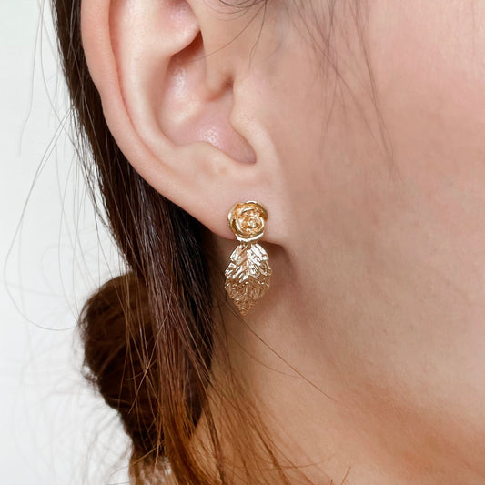 Rosie (16k gold-plated) Dangly Studs