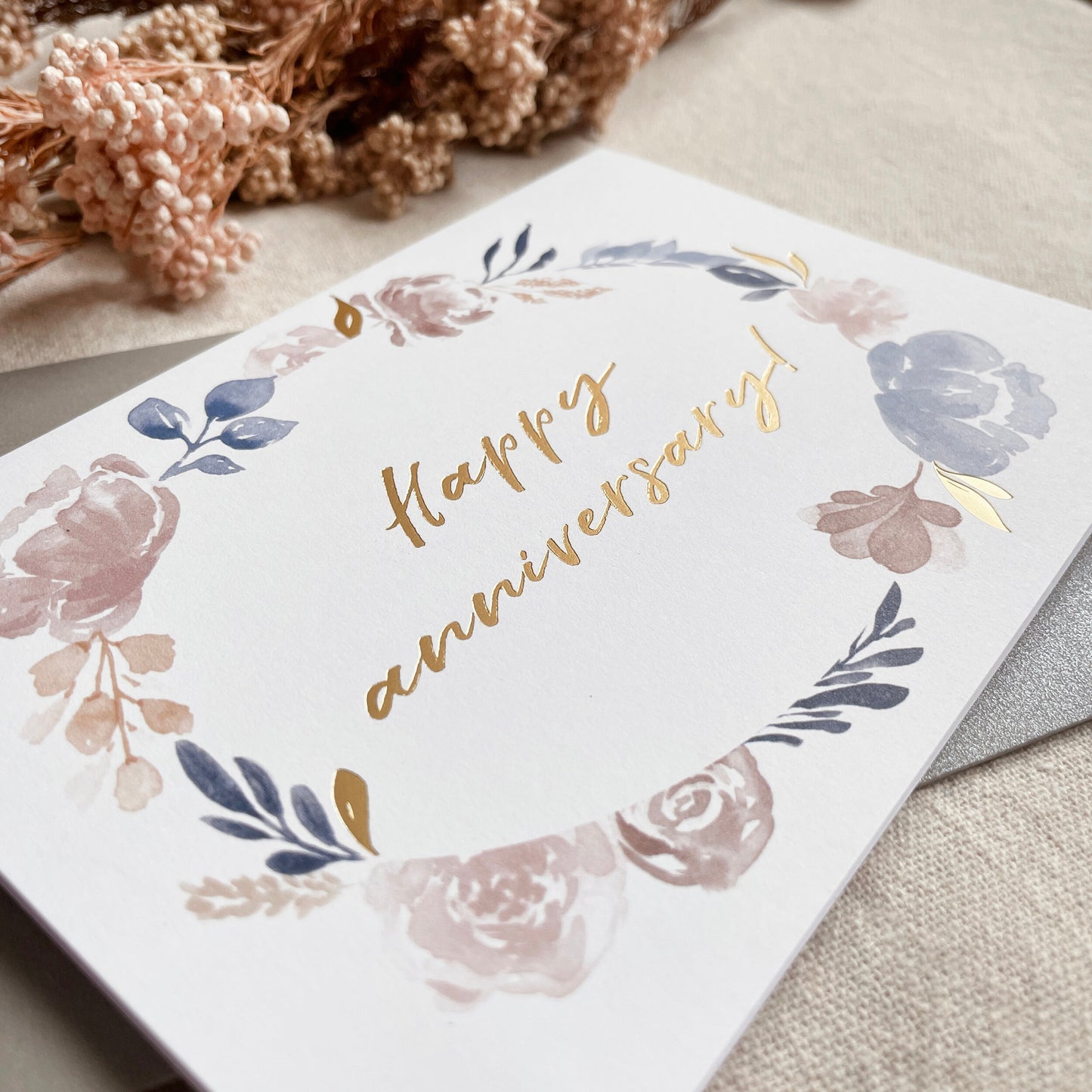 Happy Anniversary | Gold-foiled Card