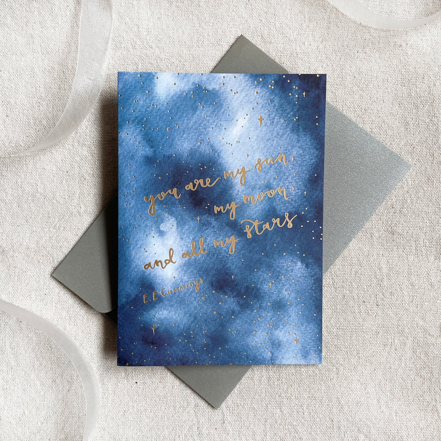Sun Moon Stars | Gold-foiled Card
