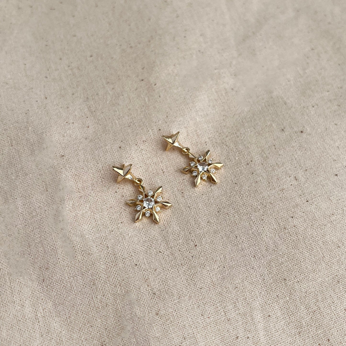 Polaris (16k gold-plated) Dangly Studs
