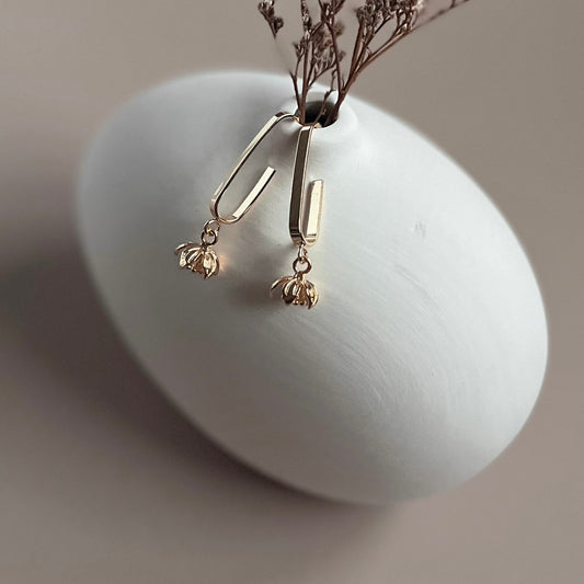 Snowdrop (16k gold-plated) Earrings