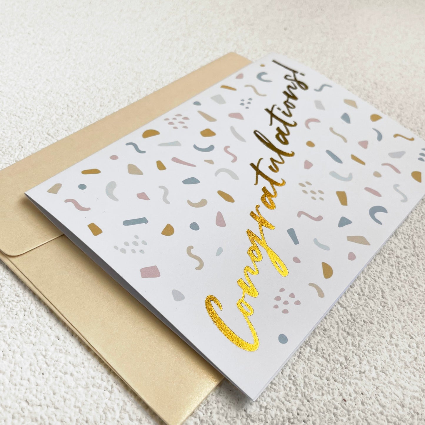 Congratulations | Gold-foiled Greeting Card