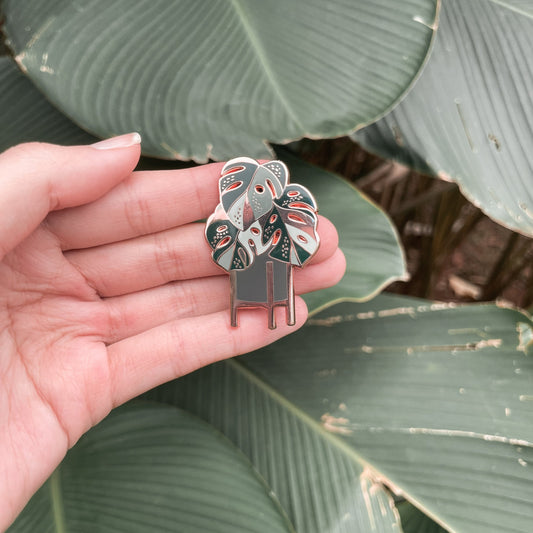 Variegated Monstera | Botanica Enamel Pin