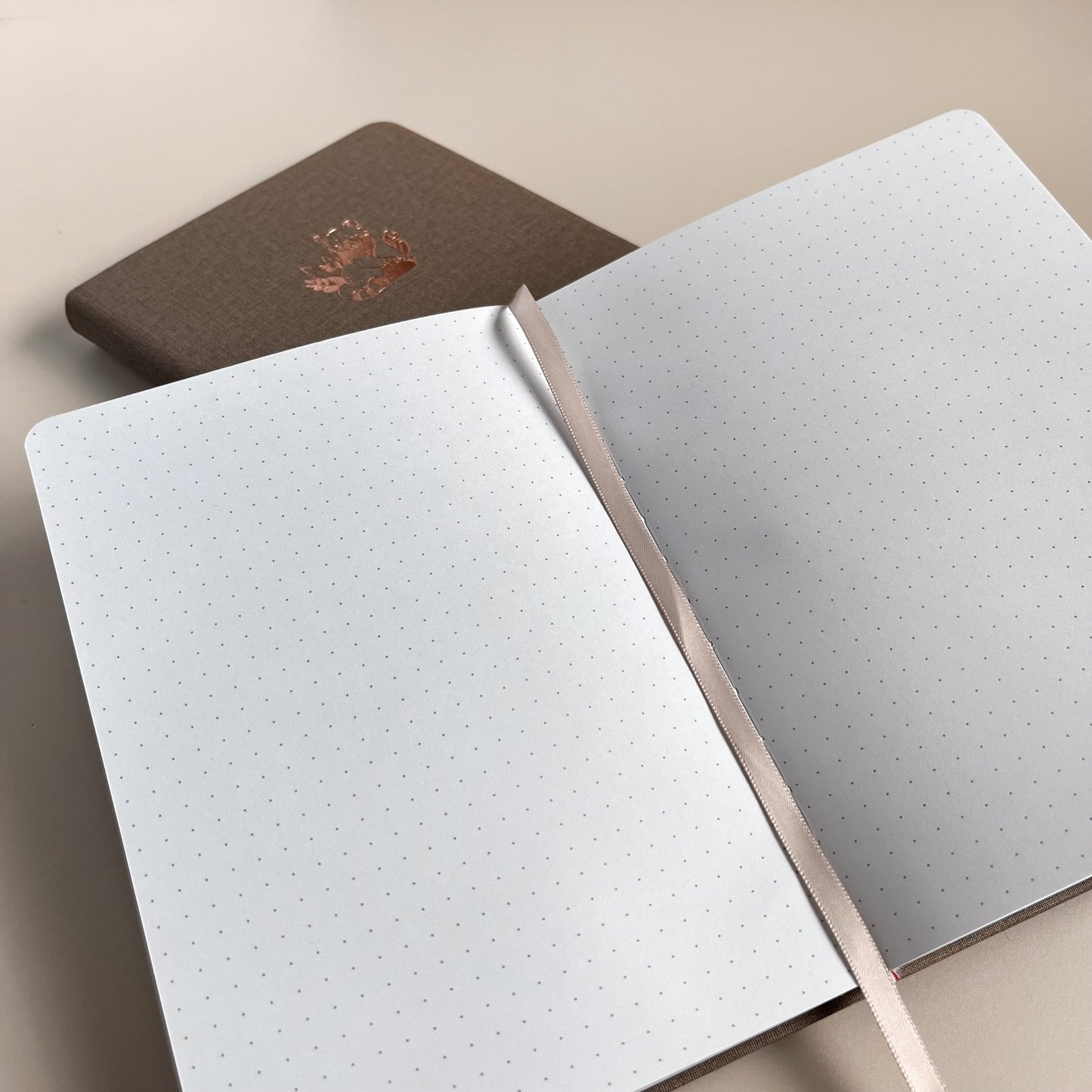 Red Panda | Linen B6 Dot-Grid Notebook