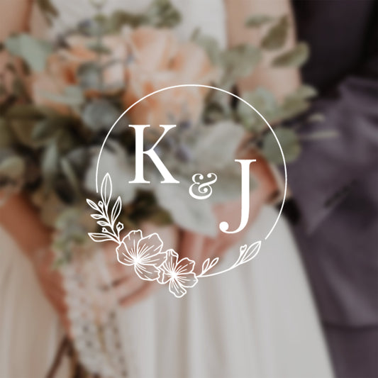 Custom Couple Initials Monogram